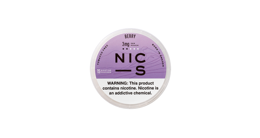 NIC-S Berry 3MG nicotine pouches