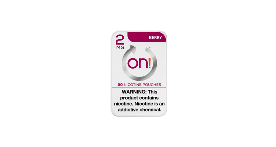 On! Berry nicotine pouches 2mg