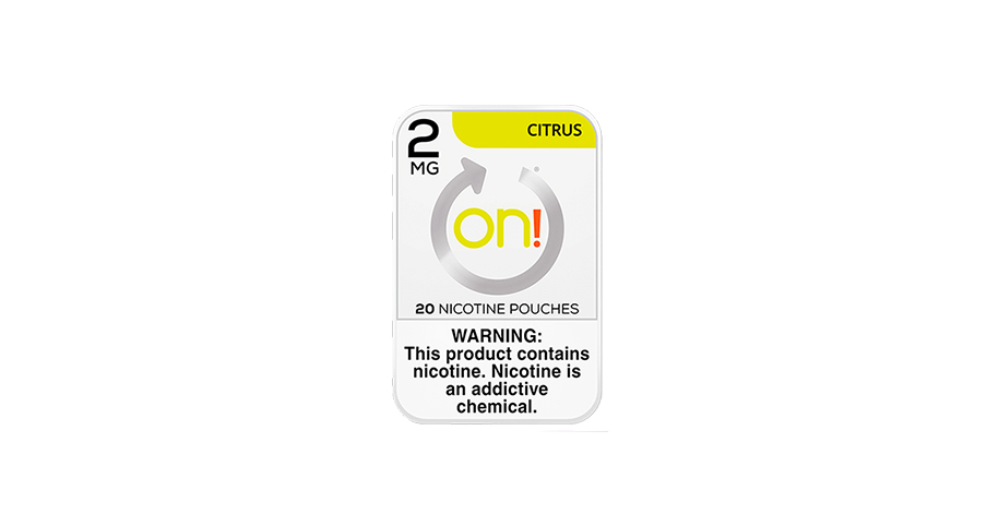 On! Citrus nicotine pouches 2mg