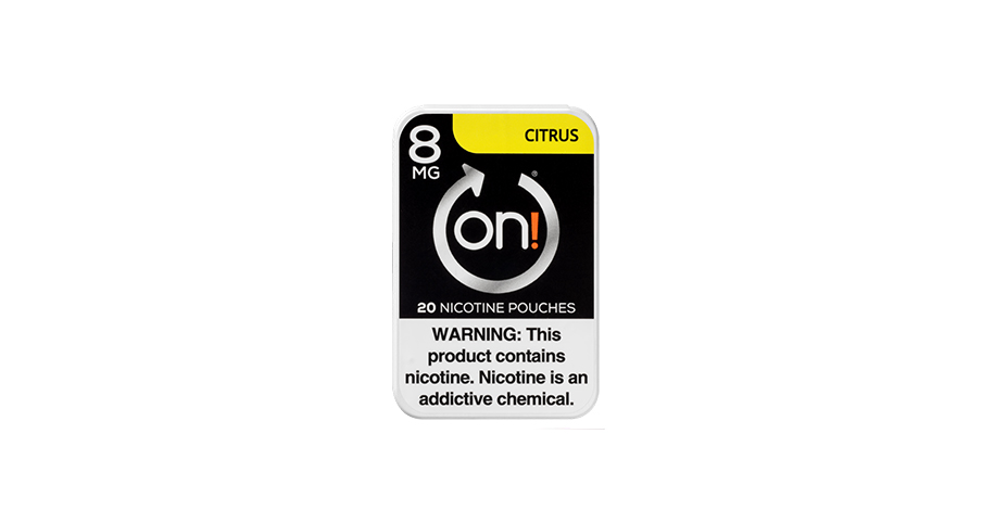 On! Citrus nicotine pouches 8mg