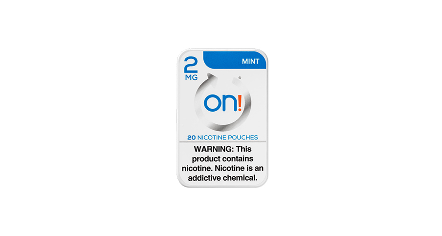 On! Mint nicotine pouches 2mg